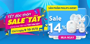 Quà cho Mẹ, khỏe cho bé, sản phẩm Philips Avent giảm đến 15%, mua ngay!