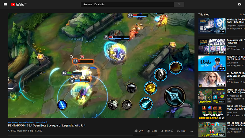 Các video về tựa game cũng tràn ngập youtube Các video về tựa game cũng tràn ngập youtube