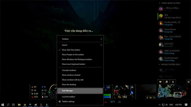 bảng hiệu suất máy tính