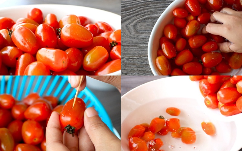 Cách làm mứt cà chua bi màu đẹp mê ly, vị mới lạ ai cũng trầm trồ