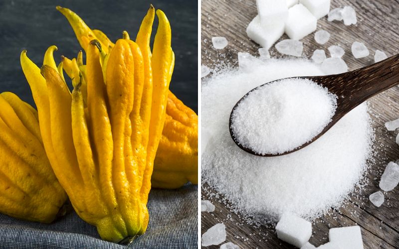 Nguyên liệu làm mứt phật thủ