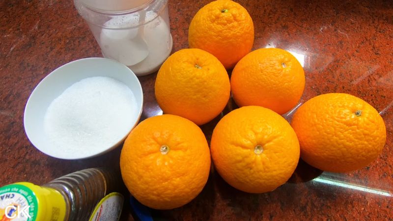 Nguyên liệu làm mứt cam dẻo