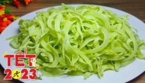 Cách làm mứt dừa lá dứa vừa thơm vừa đẹp, ai ăn cũng mê
