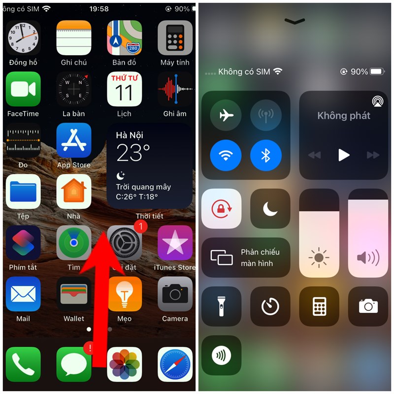 Hướng dẫn sử dụng và tuỳ chỉnh Trung tâm điều khiển trên iPhone Hướng dẫn sử dụng và tuỳ chỉnh Trung tâm điều khiển trên iPhone