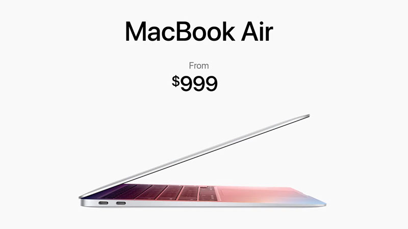 Giá bán của Apple Macbook Air thế hệ mới Giá bán của Apple Macbook Air thế hệ mới