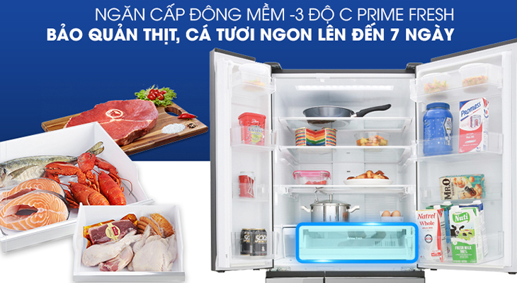Prime Fresh - Tủ lạnh Panasonic Inverter dòng NR-F-03GT-X2