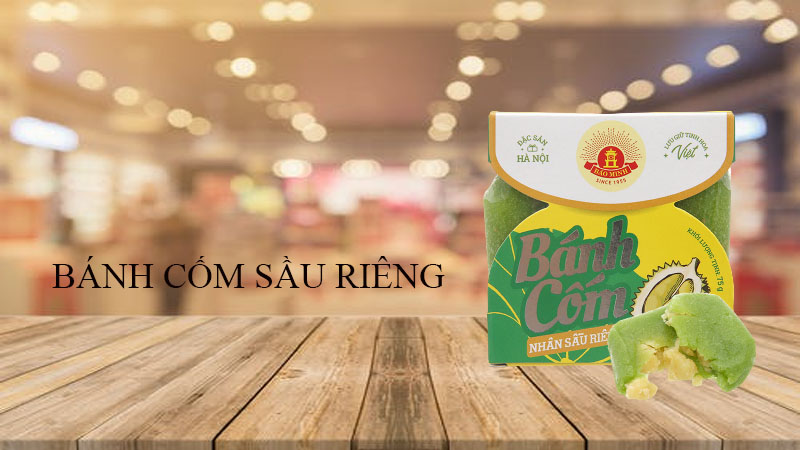 Bánh cốm nhân sầu riêng