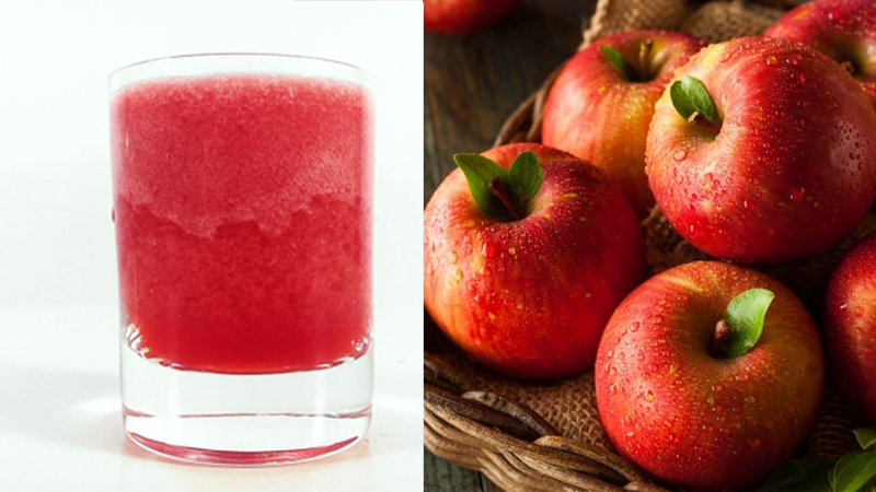 Cách làm nước ép cranberry với táo
