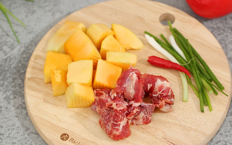Đu đủ cắt khối