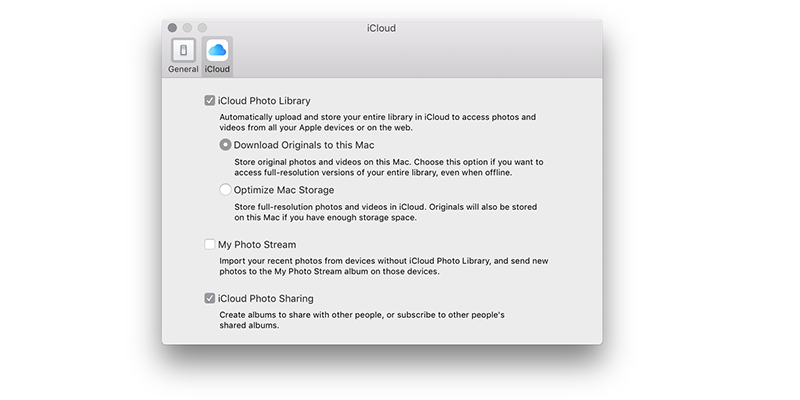 iCloud Photos là ứng dụng gốc có sẵn trên Mac.