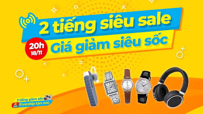 Livestream giảm giá 18/11