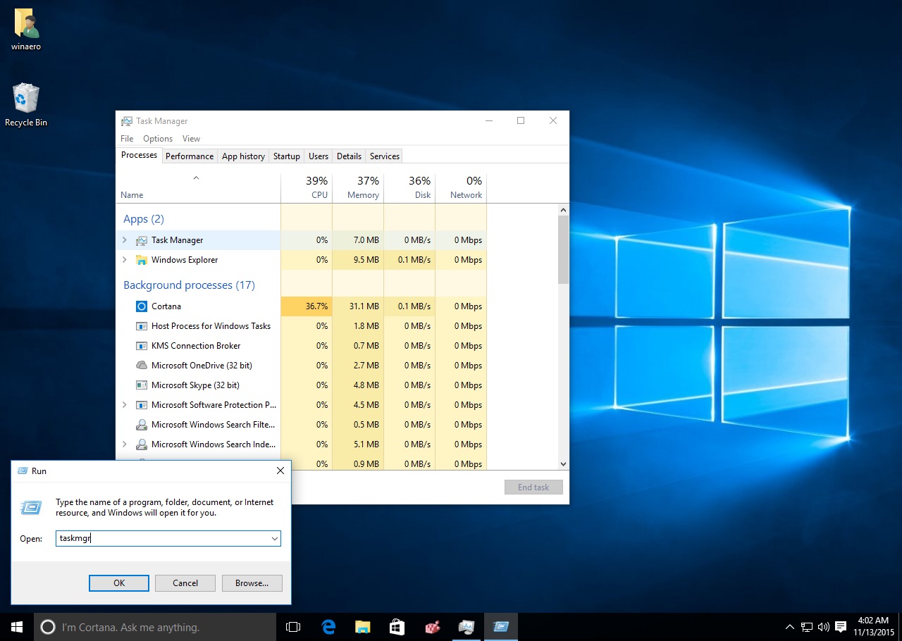 10 thủ thuật hay ho và tiện ích trong Windows 10 có thể bạn chưa biết > Mở Task Manager