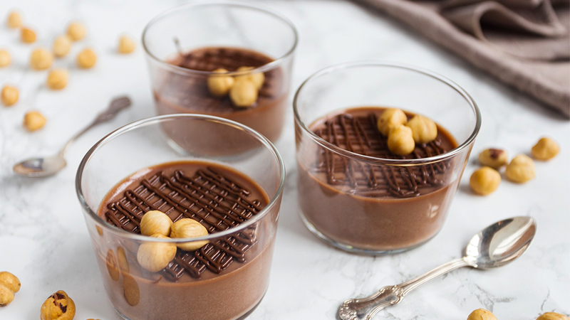 Panna cotta kết hợp nutella