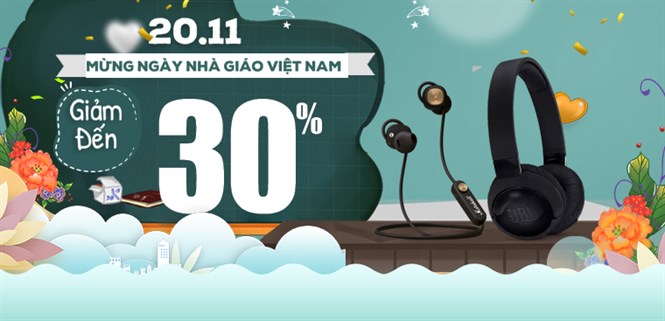 Hotsale 20/11, tai nghe giảm đến 30% từ 20 - 22/11 tại Điện máy XANH
