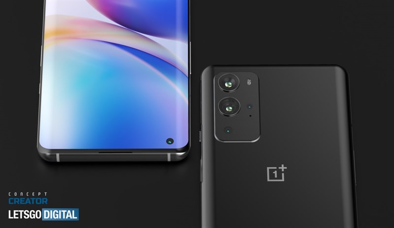 OnePlus 9 Pro với màn hình được làm cong OnePlus 9 Pro với màn hình được làm cong
