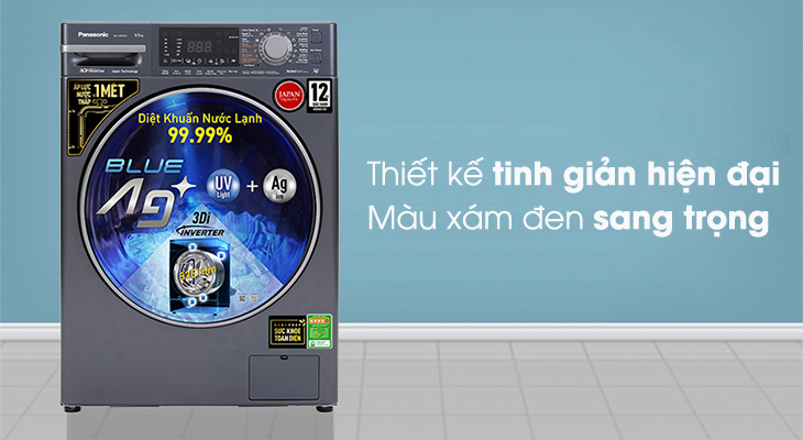 Máy giặt Panasonic Inverter 9.5 Kg NA-V95FX2BVT - Thiết kế