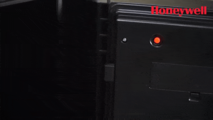 Hướng dẫn sử dụng két sắt Honeywell 2901 - Nút đỏ