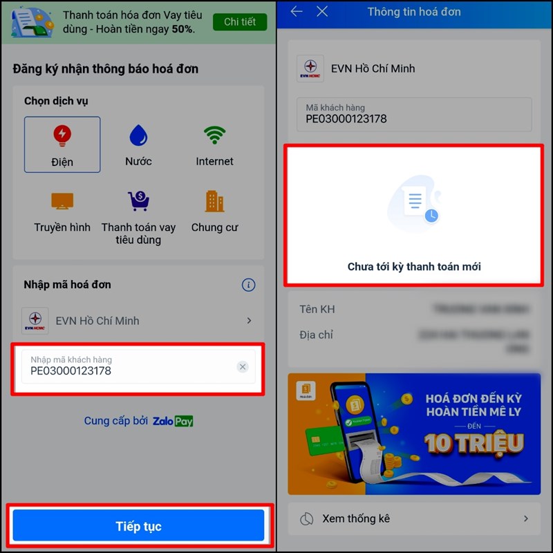 Thanh toán hóa đơn điện nước ngay tại nhà nhanh chóng Thanh toán hóa đơn điện nước ngay tại nhà nhanh chóng