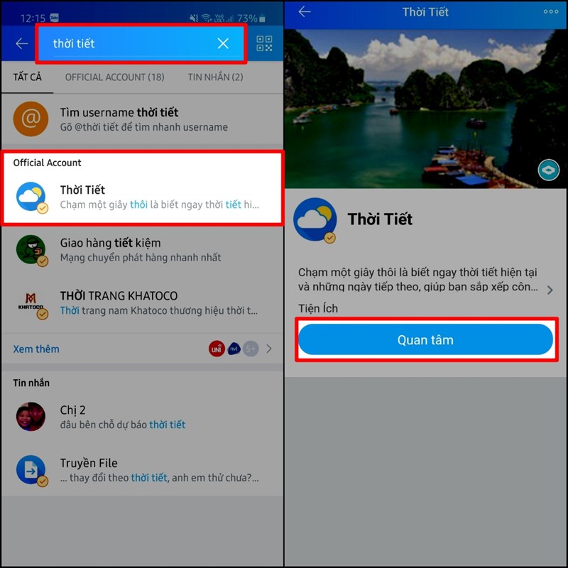 Xem lịch âm ngay trên Zalo Xem lịch âm ngay trên Zalo