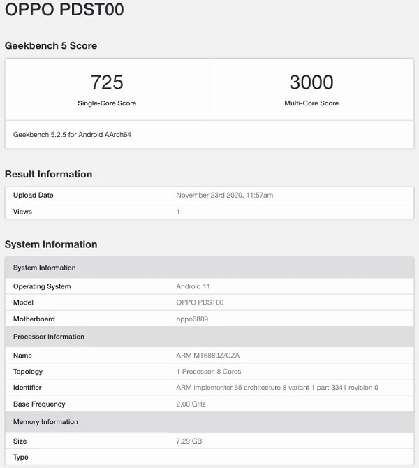 Cả 2 phiên bản OPPO Reno5 dùng chip Snapdragon 765G và Dimensity 1000+ xuất hiện trên Geekbench, model nào mạnh hơn?