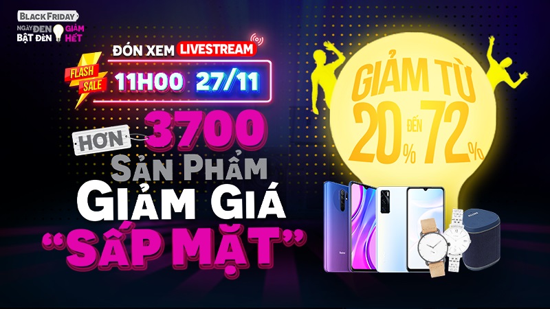 Livestream giảm sốc 27/11