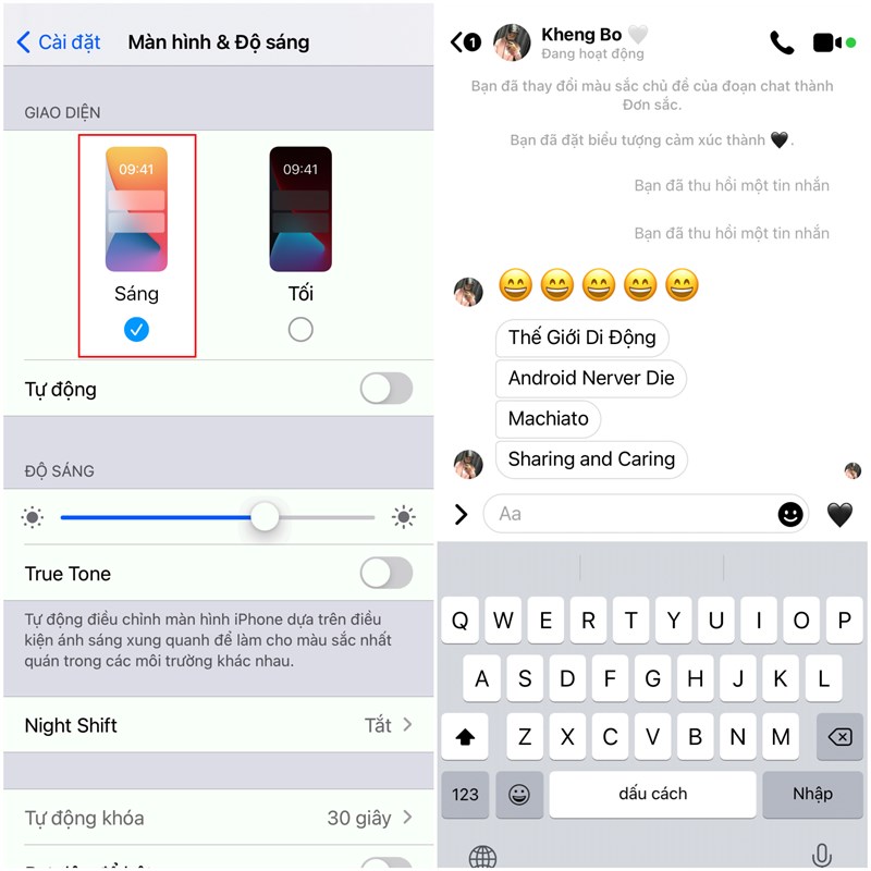 Cach đổi Giao Diện Facebook Messenger Thanh Trắng đen Sieu đẹp