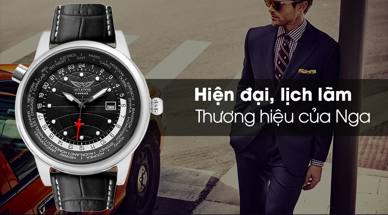 Đồng hồ Nam Aviator AVW8518G354