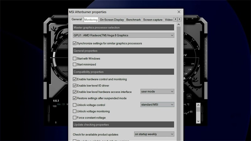 Phần mềm hiển thị thông số và theo dõi phần cứng PC khi chơi game