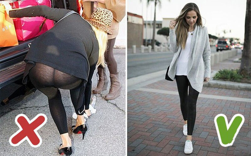 Lựa chọn quần legging có chất liệu dày dặn