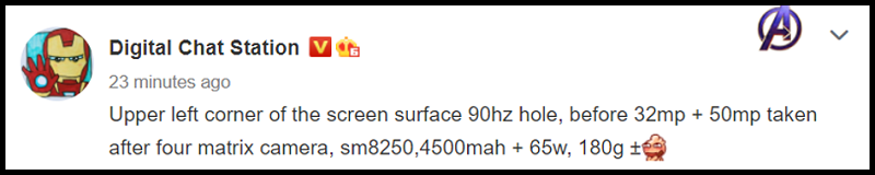 Hình ảnh bài viết trên Weibo Hình ảnh bài viết trên Weibo