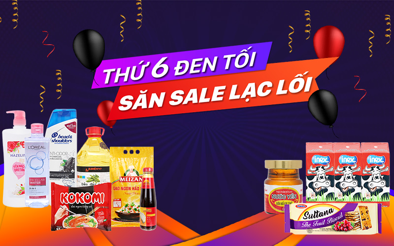 Thứ sáu đen tối, săn sale lạc lối tại BachhoaXANH.com Thứ sáu đen tối, săn sale lạc lối tại BachhoaXANH.com