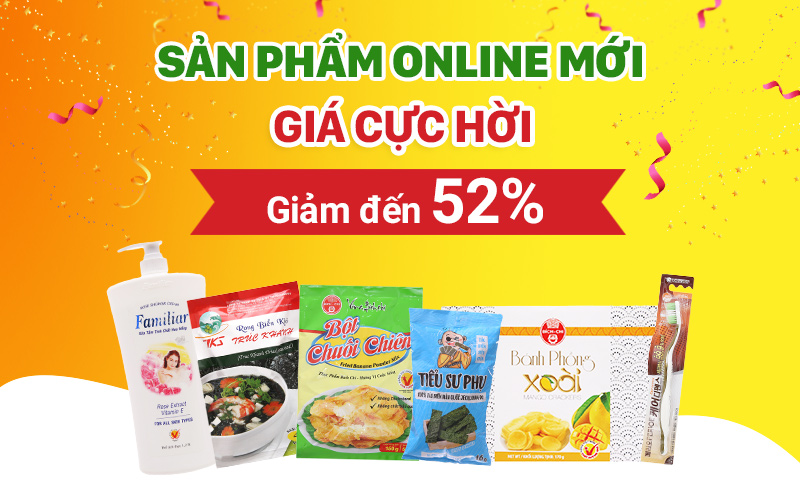 Mua online giảm giá cực hời lên đến 52% Mua online giảm giá cực hời lên đến 52%