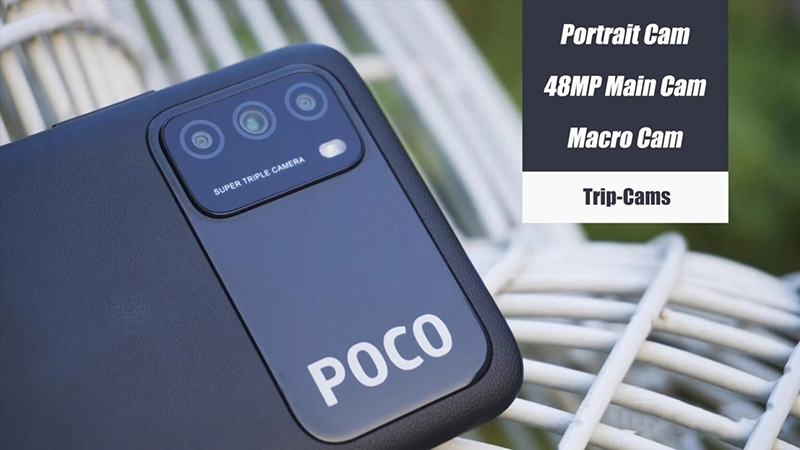 POCO M3 tập trung chính vào camera chính độ phân giải 48 MP