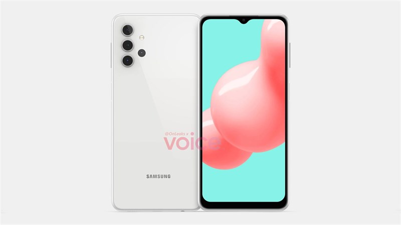 Galaxy A32 5G lộ ảnh render sắc nét với màn hình Infinity-V, cụm camera độc đáo cùng bộ khung kim loại cao cấp