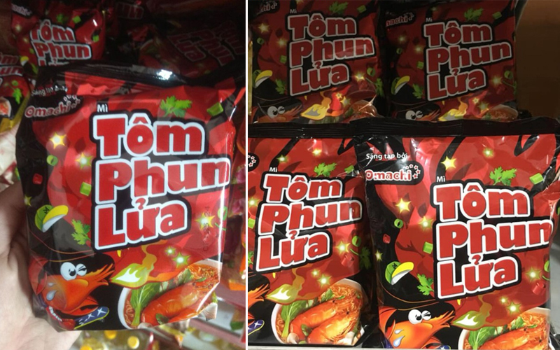 Mì omachi Tôm Phun Lửa