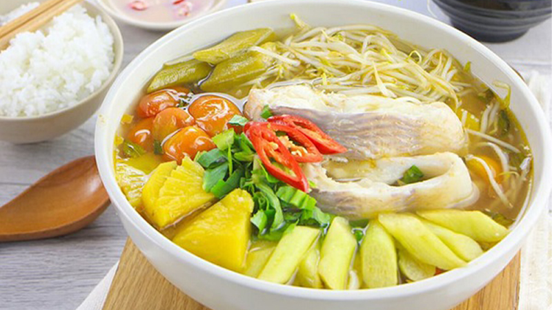 Nấu canh chua cá diêu hồng