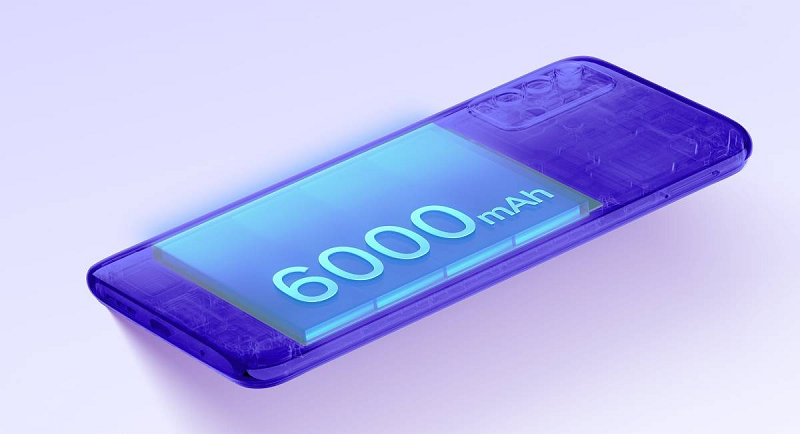 Viên pin 6.000 mAh được trang bị trên Redmi Note 9 4G