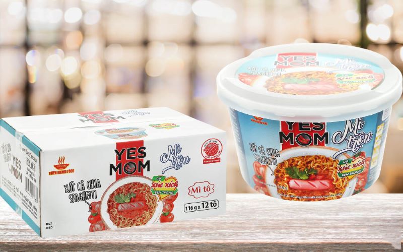Mì trộn YES MOM vị xốt cà chua spaghetti