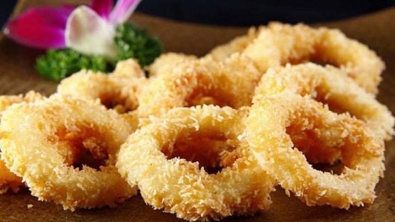 Mực tươi chiên giòn Mực tươi chiên giòn