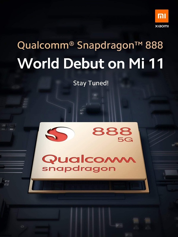 Xiaomi tuyên bố sẽ ra mắt Mi 11 là smartphone đầu tiên trên thế giới sử dụng chip đầu bảng Snapdragon 888