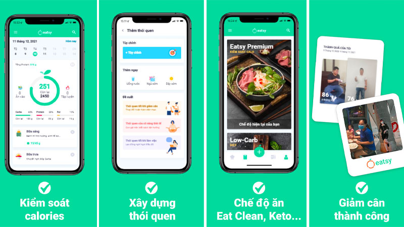 App tính calo: Eatsy