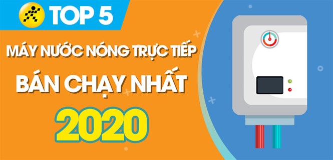 Top 5 máy nước nóng trực tiếp bán chạy nhất năm 2020 tại Điện máy XANH