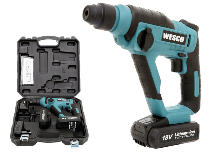 Dụng cụ sửa chữa Wesco của nước nào? Có tốt không, có nên mua không? > Máy khoan búa pin Wesco