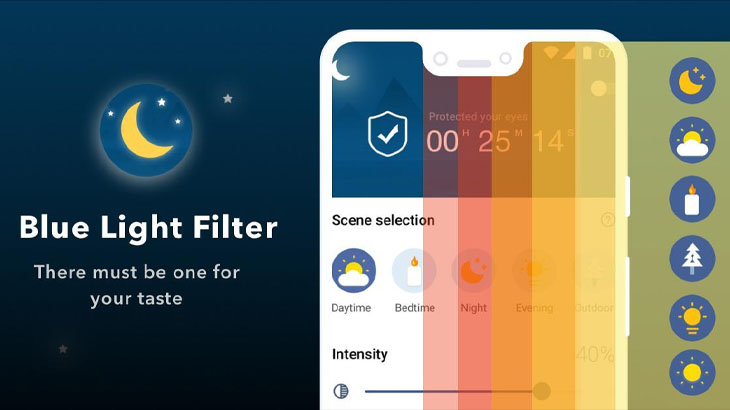 Sử dụng ứng dụng Blue Light Filter để lọc ánh sáng xanh
