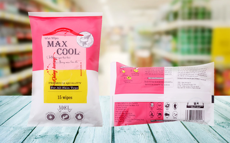 Khăn ướt em bé Max Cool không mùi