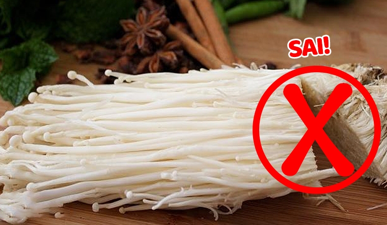 Hóa ra bấy lâu nay chúng ta đã rửa nấm kim châm sai cách!