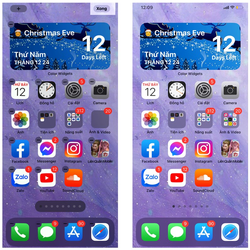 Noel này tuyệt vời hơn trên chiếc iPhone của bạn cùng với 2 ứng dụng Widget đỉnh cao này nhé Noel này tuyệt vời hơn trên chiếc iPhone của bạn cùng với 2 ứng dụng Widget đỉnh cao này nhé