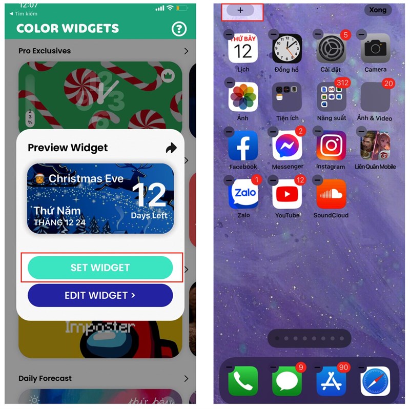 Noel này tuyệt vời hơn trên chiếc iPhone của bạn cùng với 2 ứng dụng Widget đỉnh cao này nhé Noel này tuyệt vời hơn trên chiếc iPhone của bạn cùng với 2 ứng dụng Widget đỉnh cao này nhé