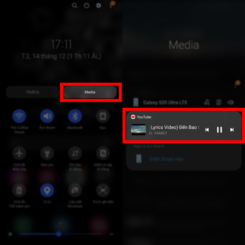 Điều khiển thông báo Media
