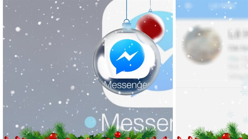 Cách tạo hiệu ứng tuyết rơi đêm Noel trên Facebook Messenger cực đẹp